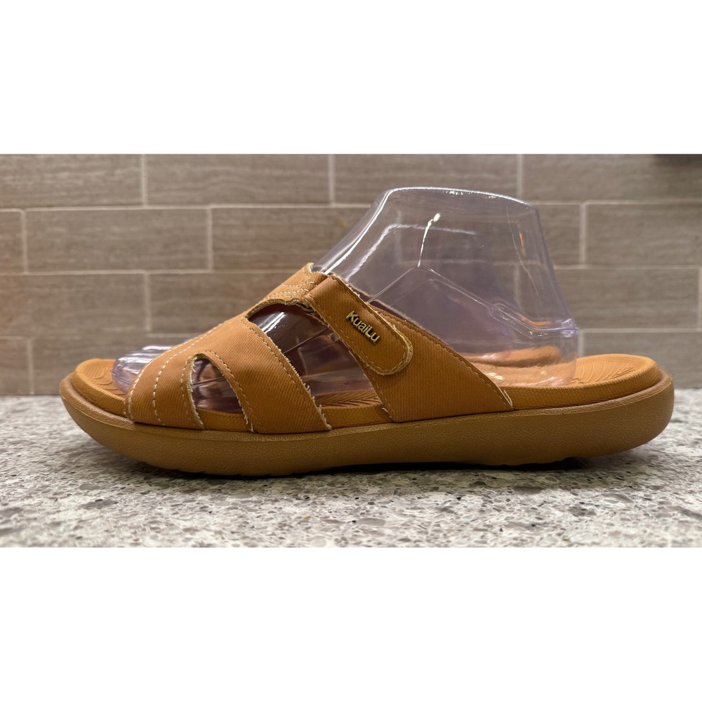 KuaiLu Womens Khaki Orthotic Lightweight Slide Sandals Arch Support Size 42 (11)